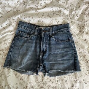 Levi's Blue Denim Shorts - 25 waist
